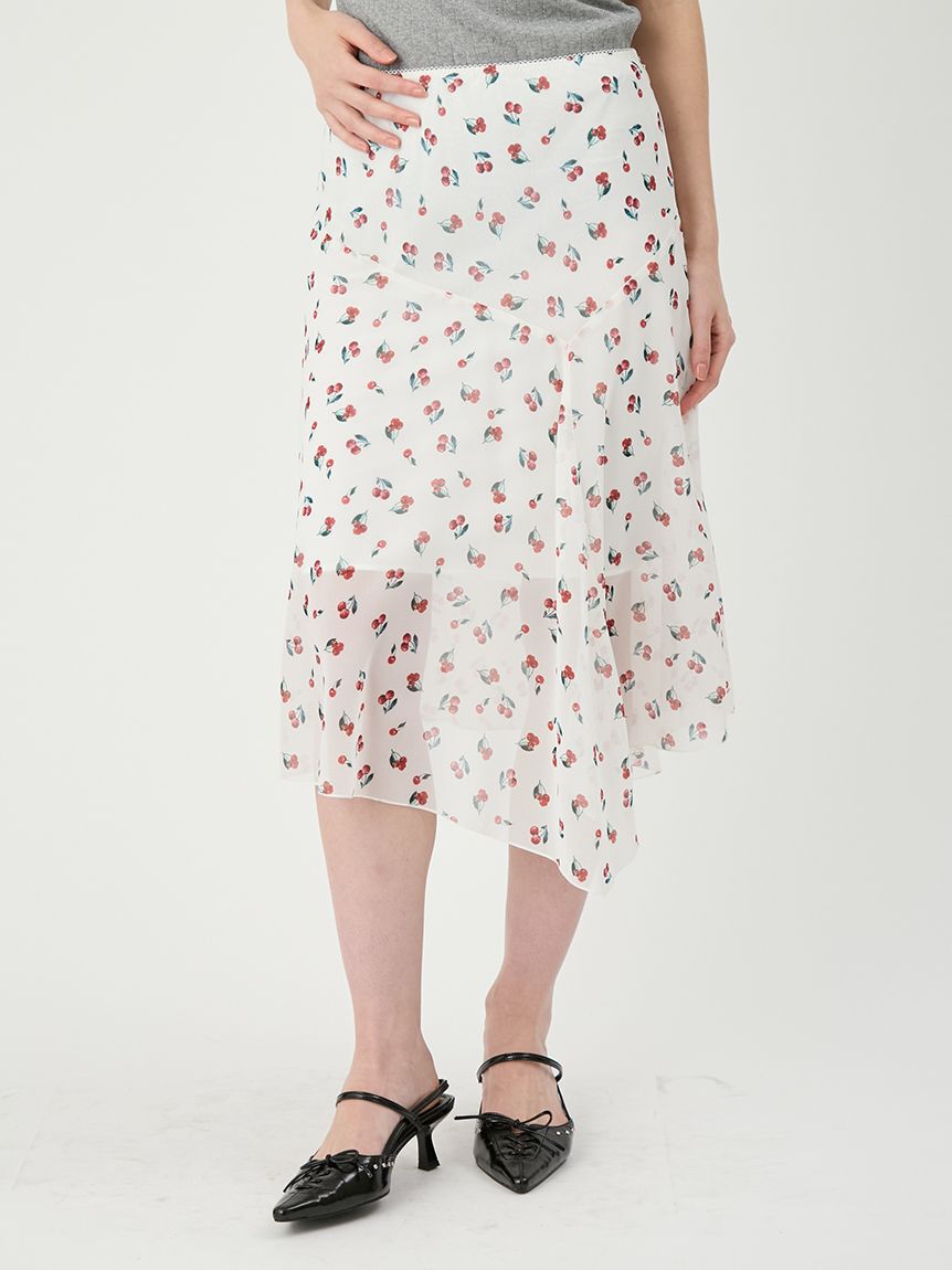 LILY BROWN「フルーツシフォンスカート」|スカート|