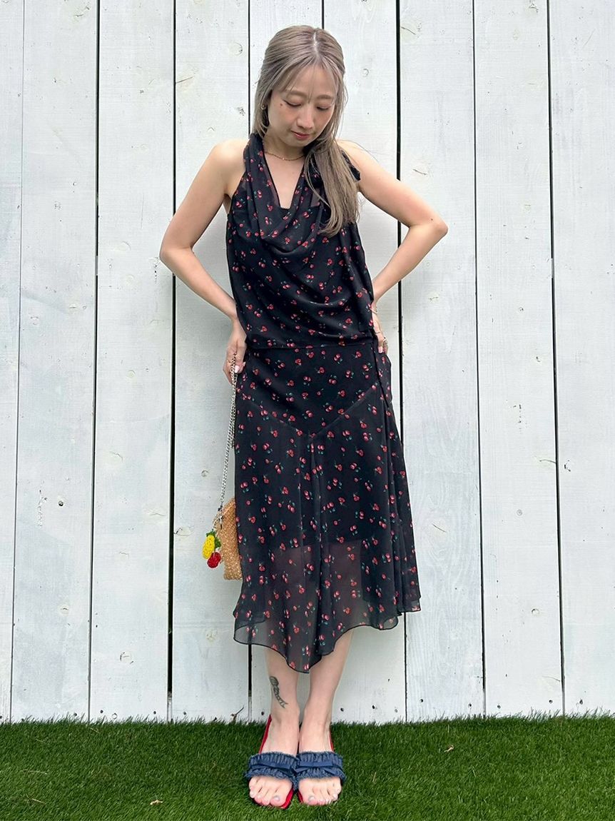 LILY BROWN「フルーツシフォンスカート」|スカート|