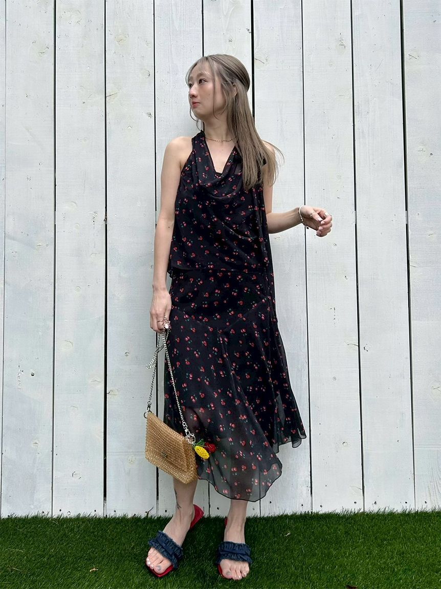 LILY BROWN「フルーツシフォンスカート」|スカート|