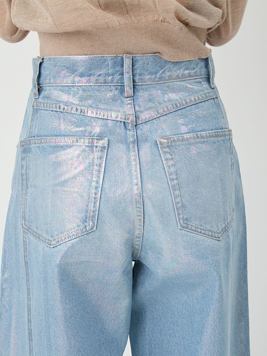 LILY BROWN「ホイルカーブデニムパンツ」|デニム|