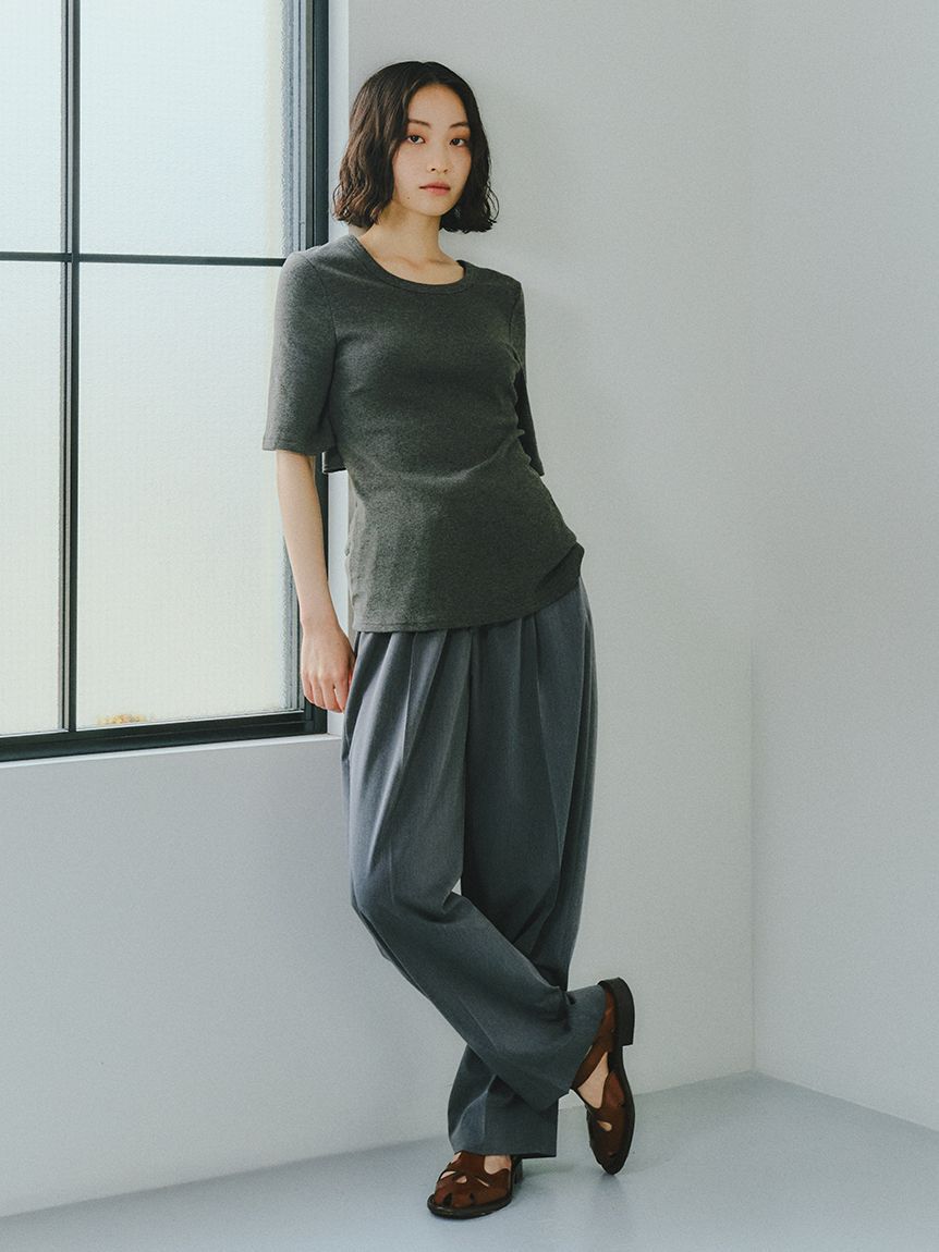 styling/「ドローストリングバレルパンツ」|チノ|