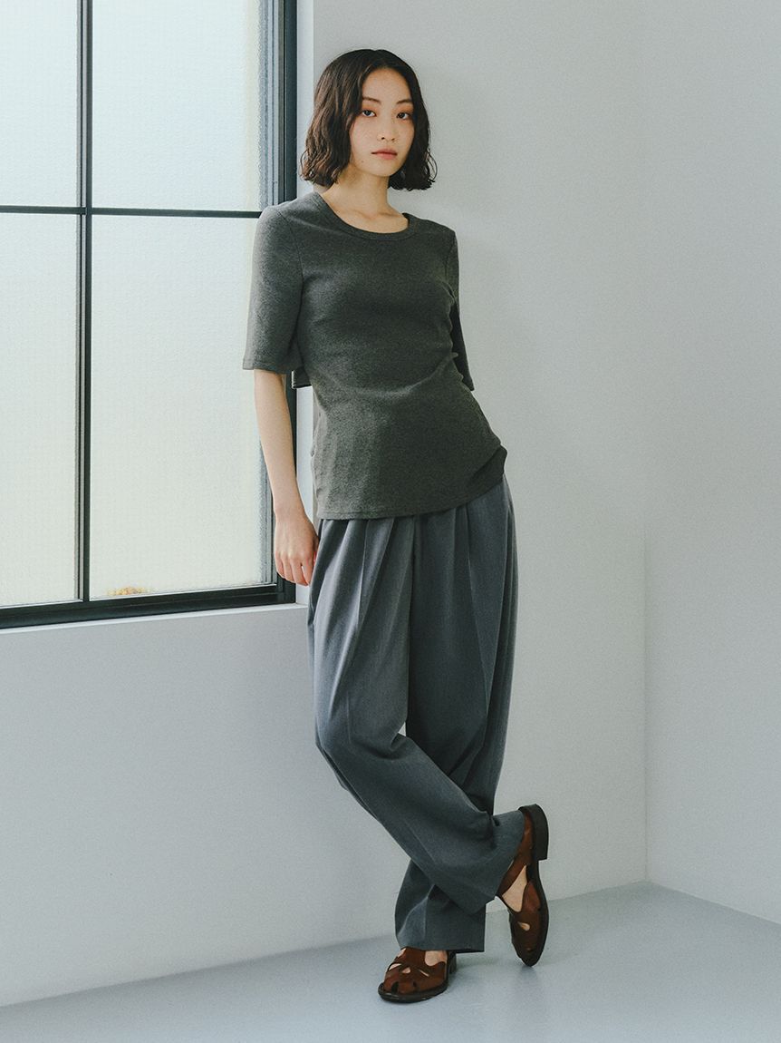 styling/「ドローストリングバレルパンツ」|チノ|GRY