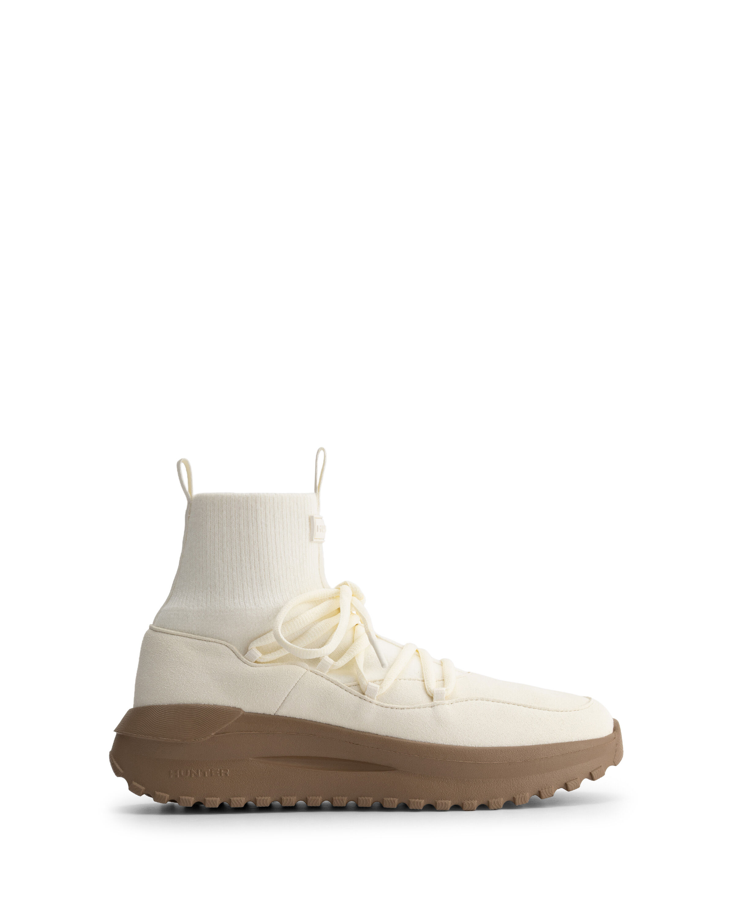 HUNTER「ユニセックス トラベル フロー ビーガン スエード ニット レース ブーツ」|スニーカー|