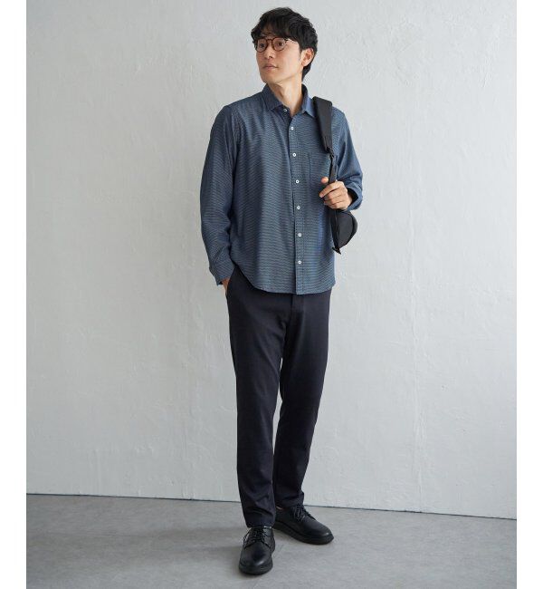 IKKA LOUNGE「デニムライクスイスカラーシャツ」|シャツ・ブラウス|