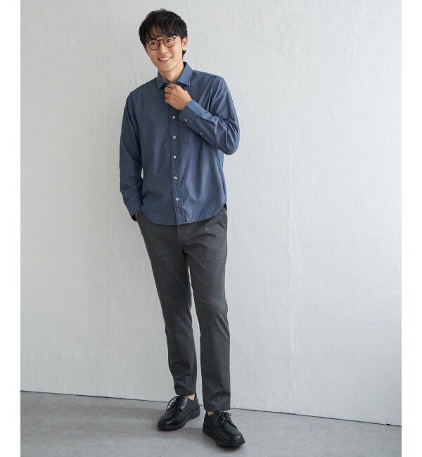 IKKA LOUNGE「デニムライクスイスカラーシャツ」|シャツ・ブラウス|