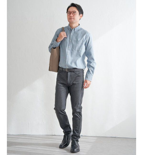 ikka「【吸水速乾】イージーケアオックスボタンダウンシャツ」|シャツ・ブラウス|