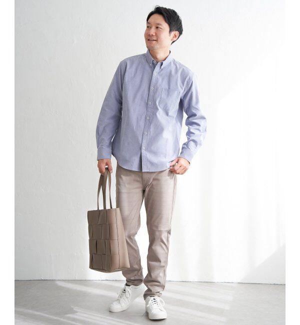 ikka「【吸水速乾】イージーケアオックスボタンダウンシャツ」|シャツ・ブラウス|