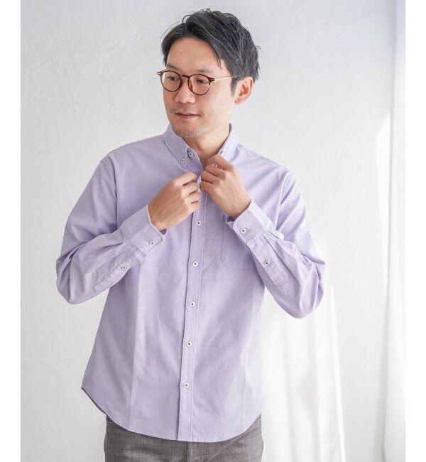 ikka「【吸水速乾】イージーケアオックスボタンダウンシャツ」|シャツ・ブラウス|