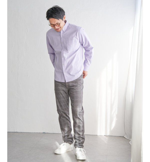 ikka「【吸水速乾】イージーケアオックスボタンダウンシャツ」|シャツ・ブラウス|