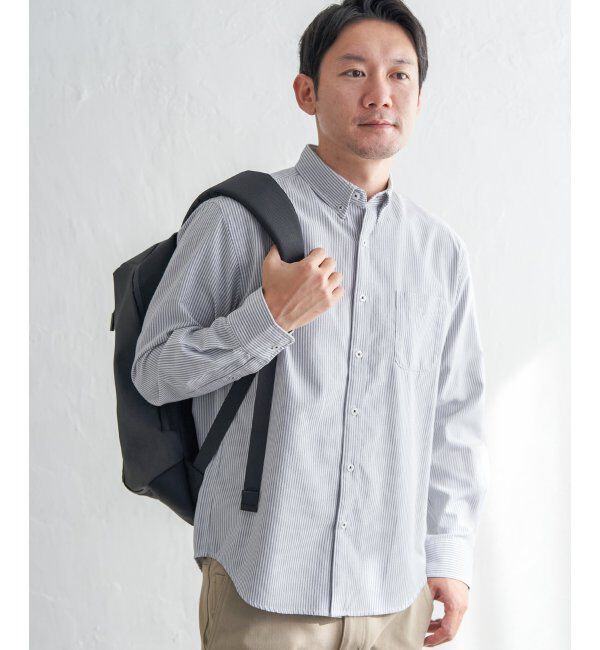 ikka「【吸水速乾】イージーケアオックスボタンダウンシャツ」|シャツ・ブラウス|
