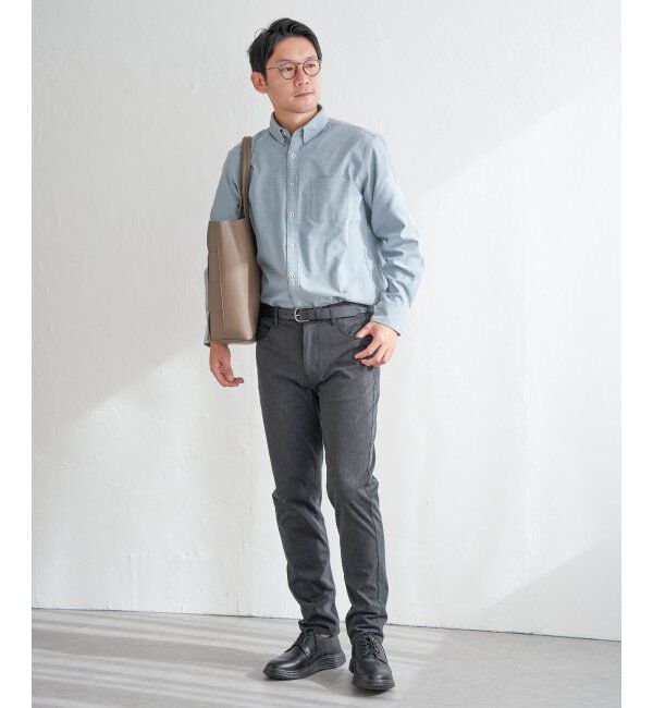 ikka「【吸水速乾】イージーケアオックスボタンダウンシャツ」|シャツ・ブラウス|