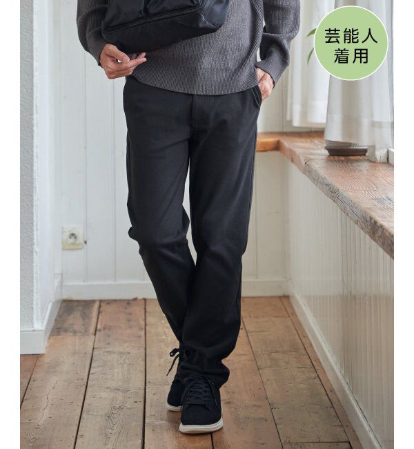 ikka「GOKU楽パンツ EASY STRETCH 起毛5P」|その他|ブラック