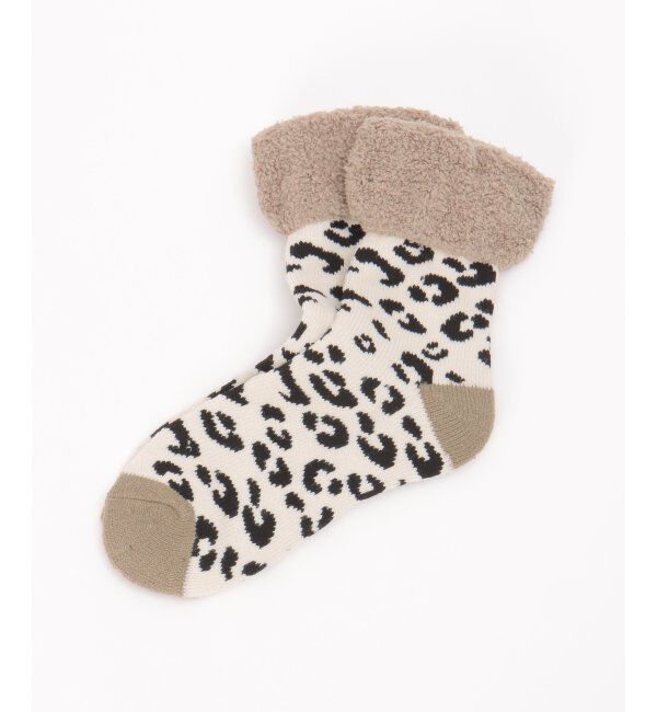 Lbc with Life「裏起毛ソックス レオパード」|その他|