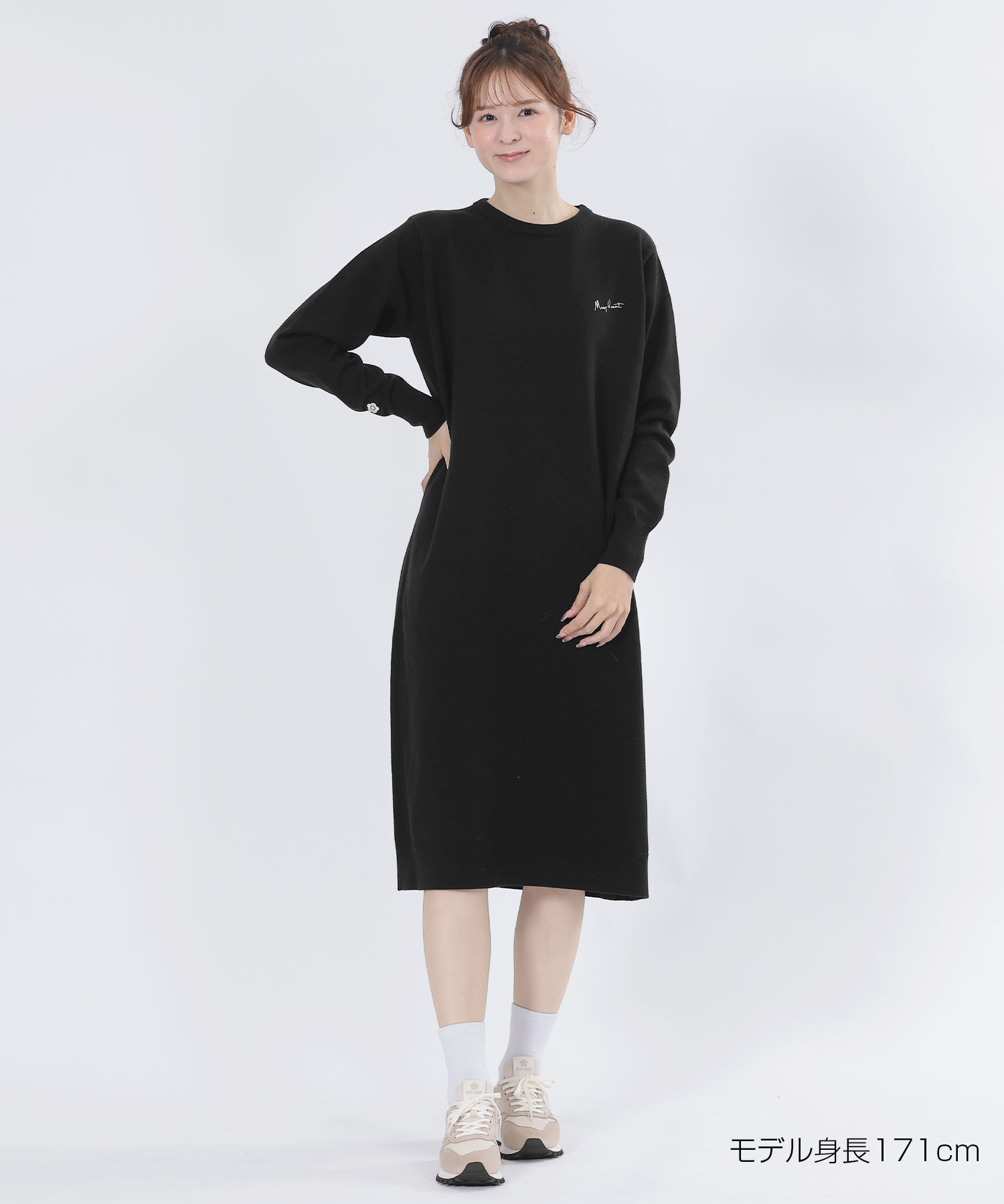 MARY QUANT「ウォームニット ワンピース」|ワンピース|ブラック