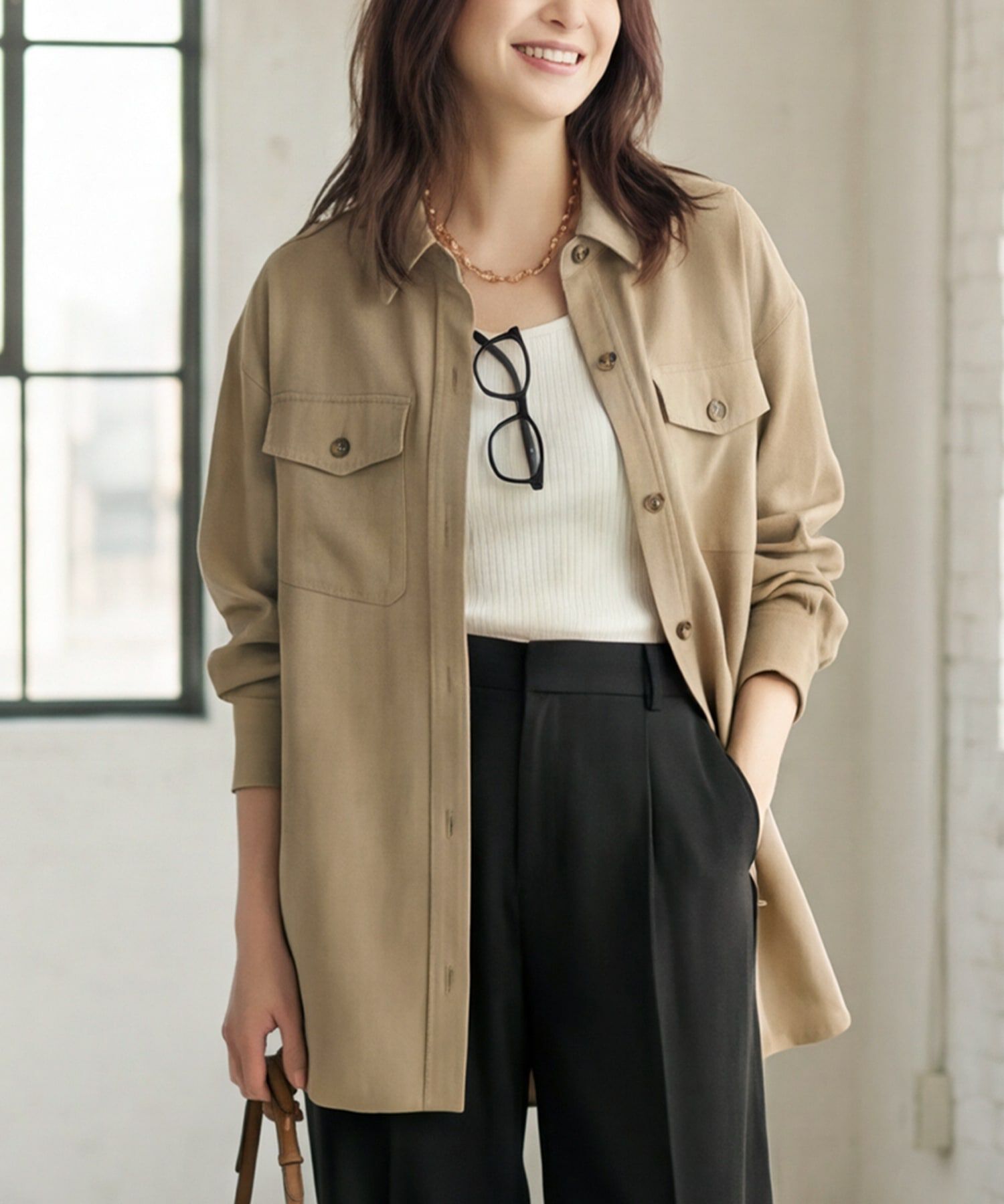 STYLE DELI「凹凸生地のシャツジャケット」|その他|