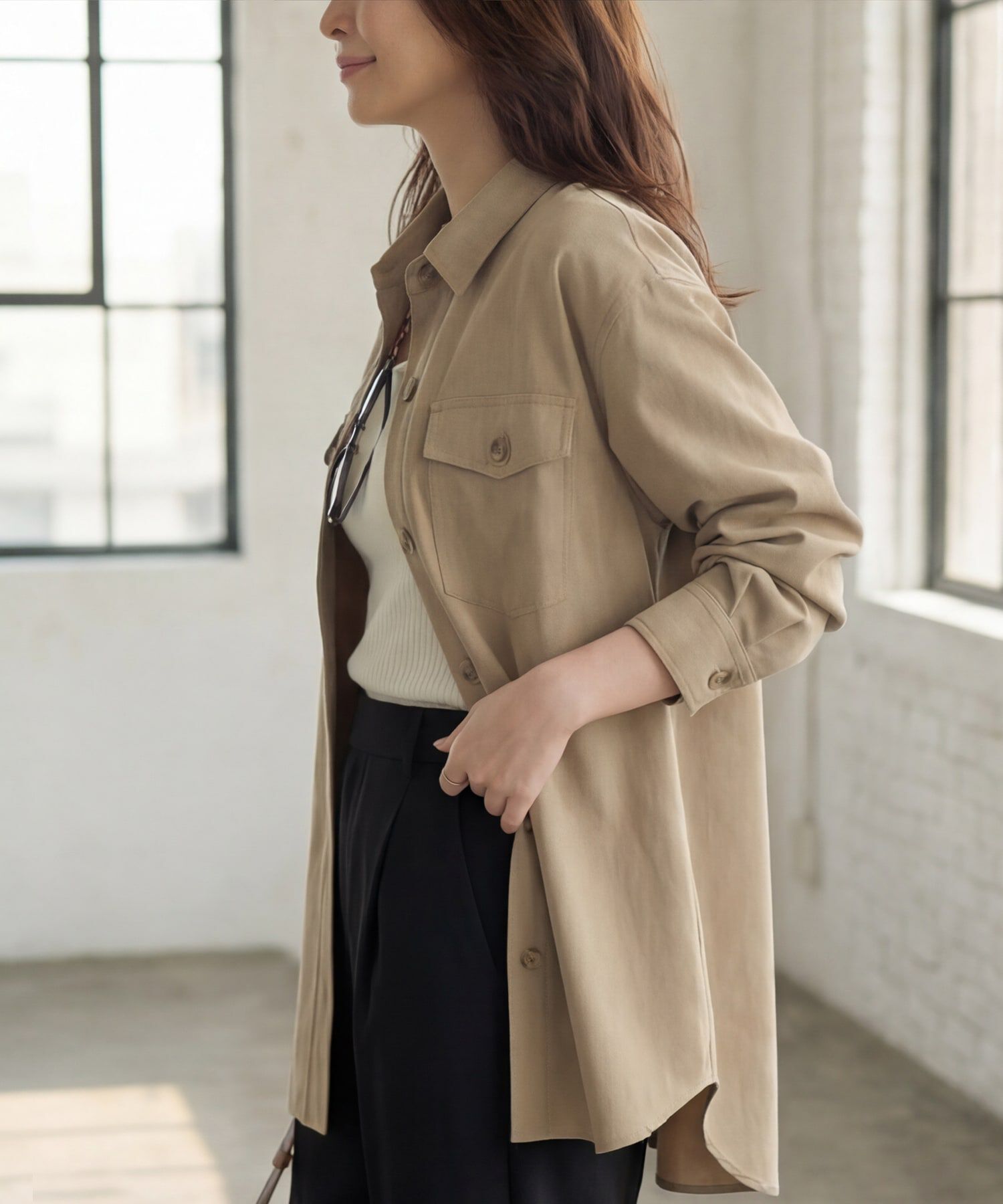 STYLE DELI「凹凸生地のシャツジャケット」|その他|