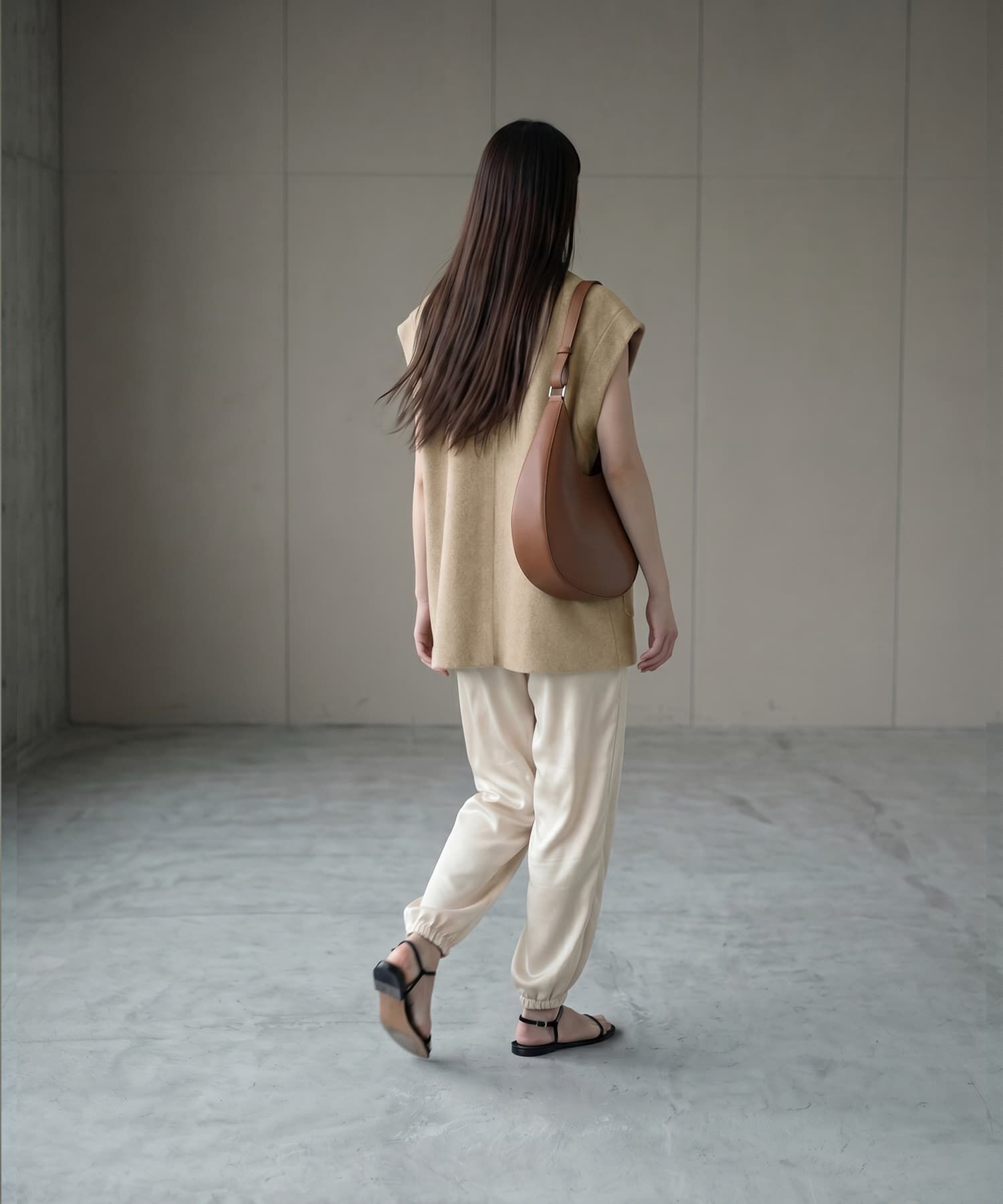 STYLE DELI「【BLK001】オーバーサイズニットジレ」|ベスト・ジレ|