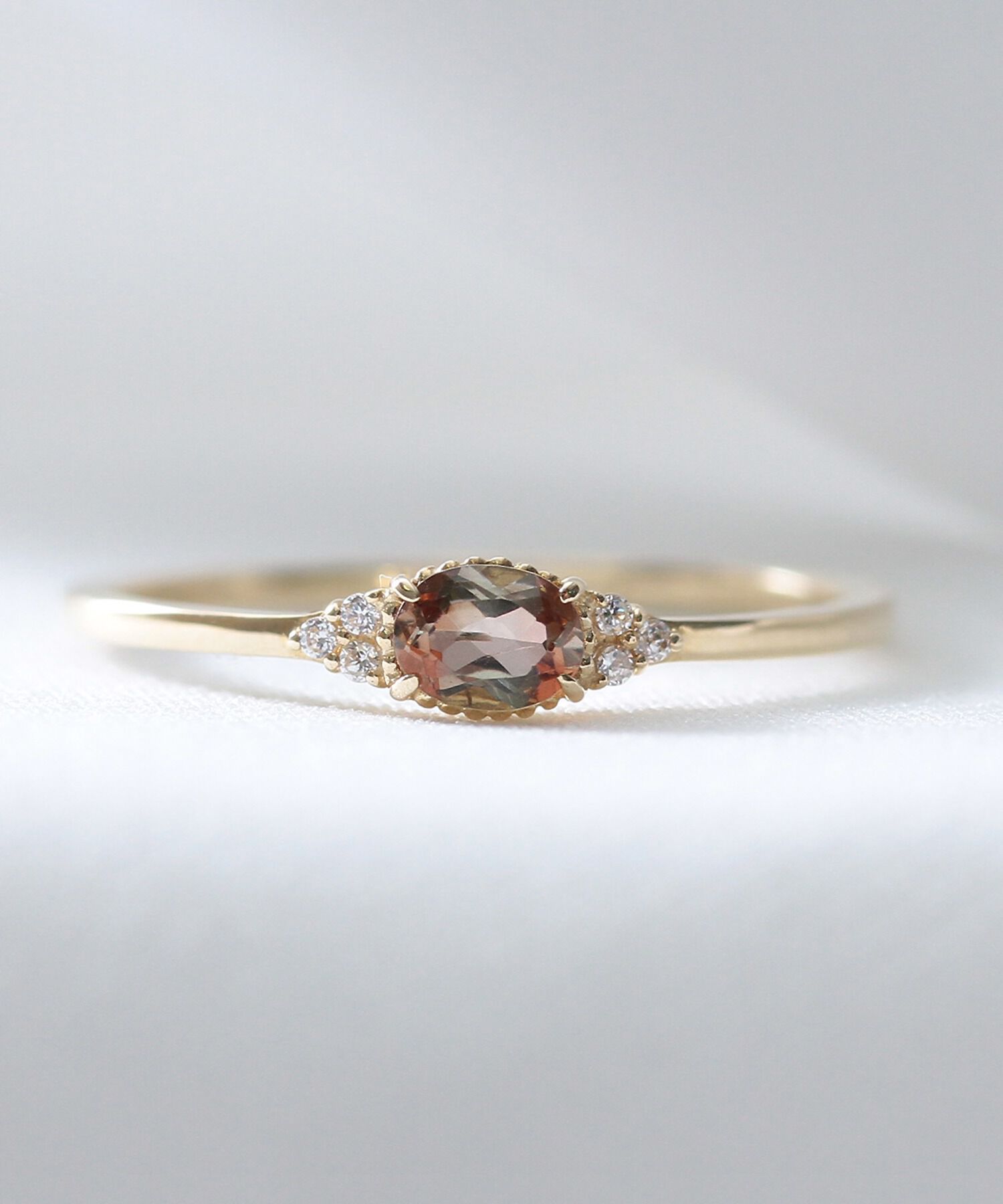 NOIR DE POUPEE「K10 アンダリューサイト&times;CZ リング」|リング|BRN