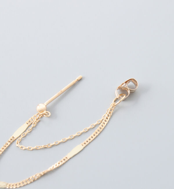 JUPITER「【K10】チェーンフープピアス」|ピアス|