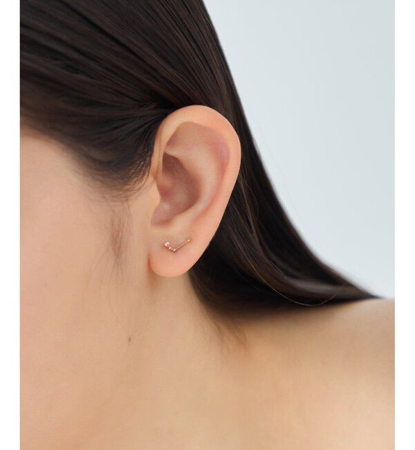 ete「[ゾディアック] K10YG ダイヤモンド ピアス /おひつじ座」|ピアス|