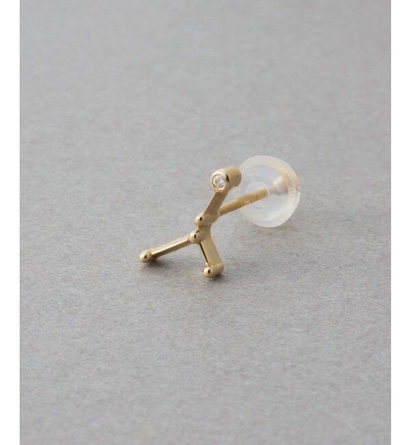 ete「[ゾディアック] K10YG ダイヤモンド ピアス /かに座」|ピアス|