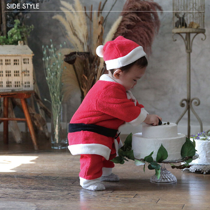 BACKYARD FAMILY「赤ちゃん クリスマス 服 通販 サンタ 衣装 サンタクロース カバーオール ベビー服 男の子」|その他ベビーウェア|