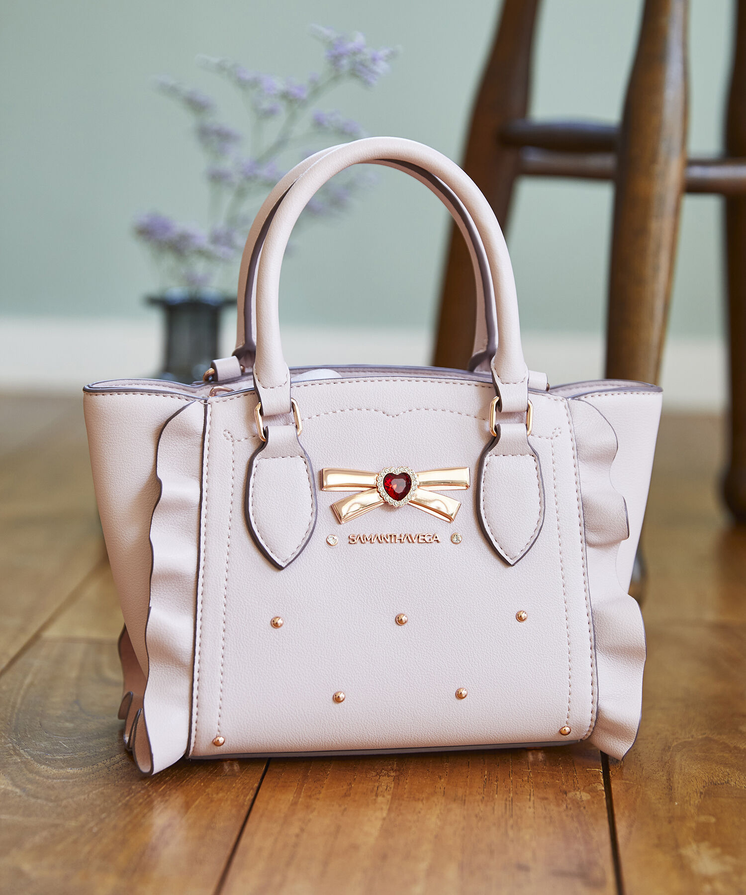 Samantha Vega「リボンスタッズフラッター(ミニ)」|ショルダー・メッセンジャー|