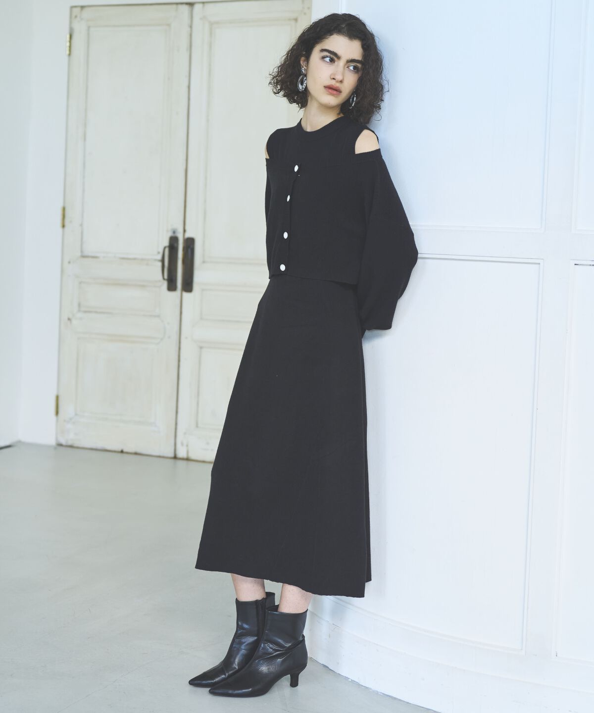 アンドクチュール「アンサンブルニットワンピース」|ワンピース|