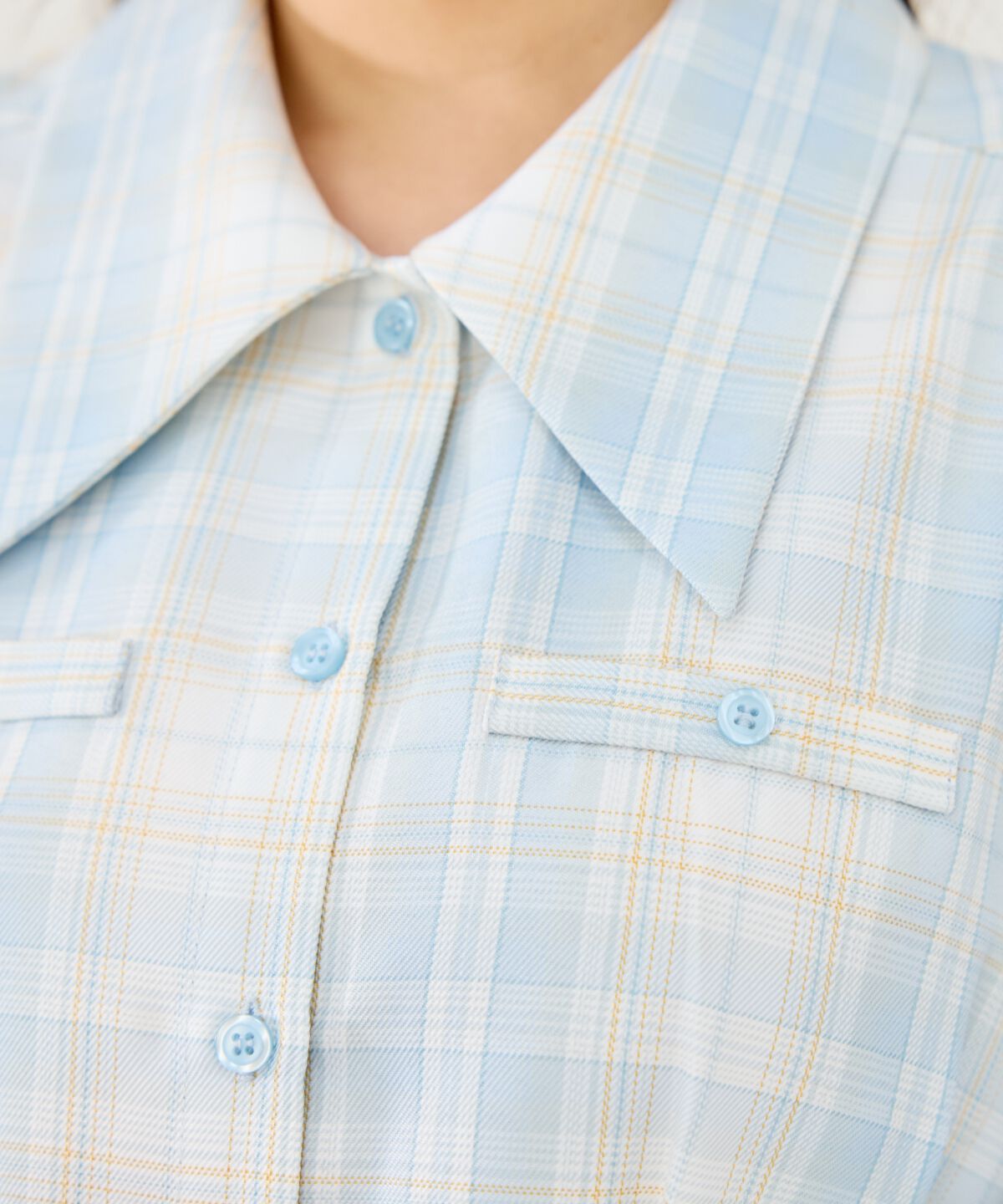 REDYAZEL「チェックミニシャツワンピース」|ワンピース|