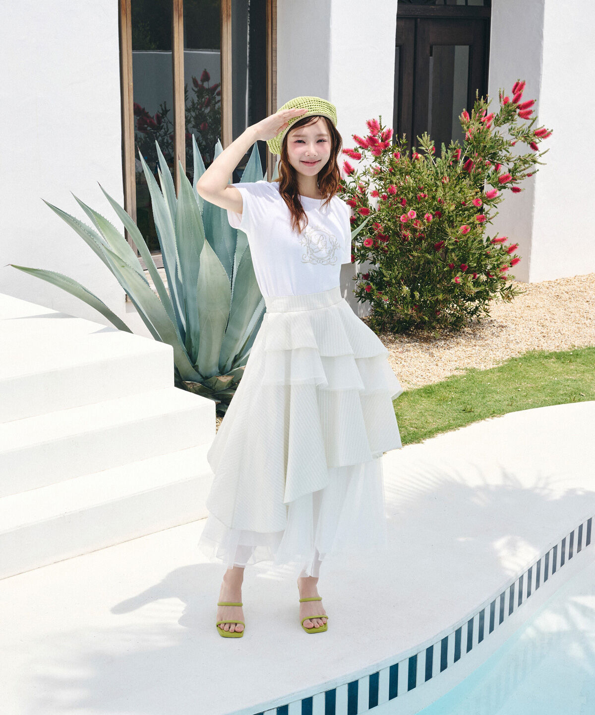 REDYAZEL「ラメエンブレムTシャツ」|Tシャツ・カットソー|