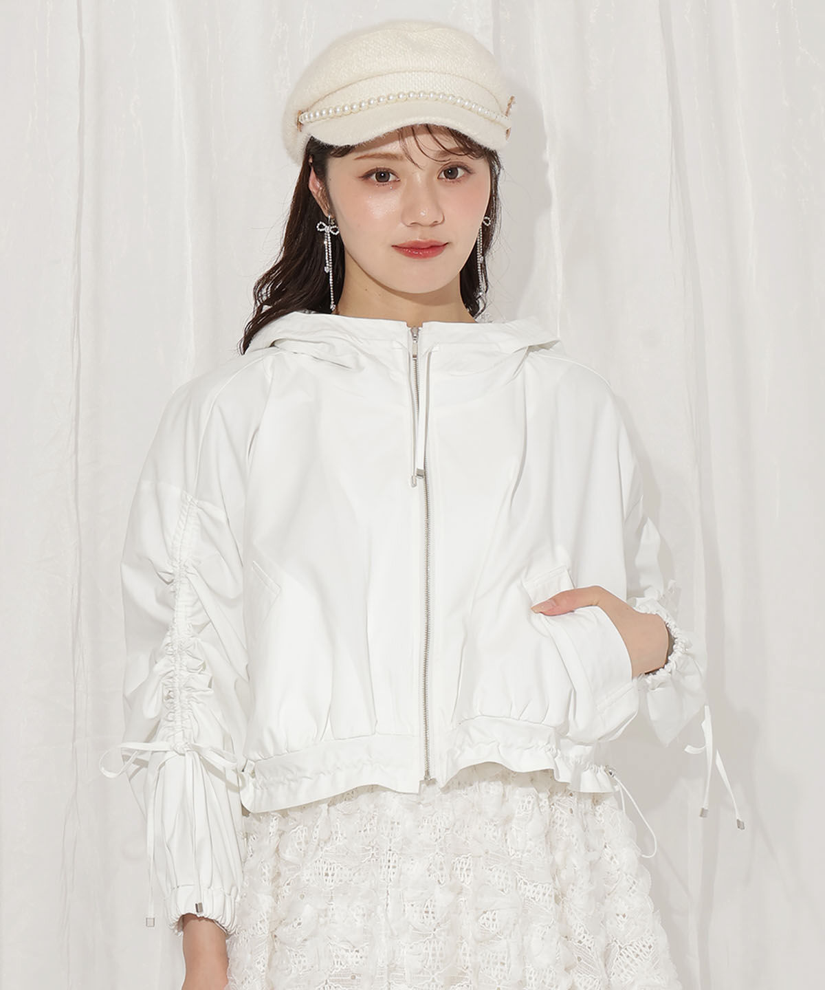 WILLSELECTION「ボリュームスリーブショートブルゾン」|ブルゾン・スタジャン|