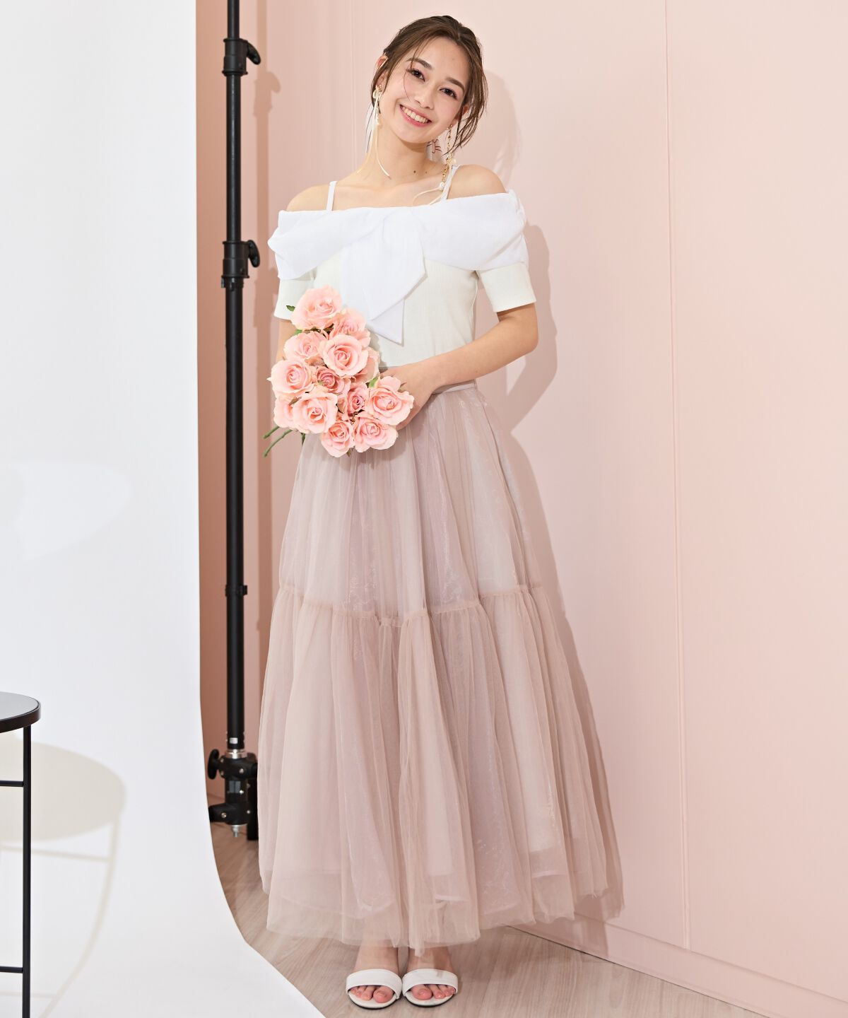 WILLSELECTION「ツイストリボンオフショルトップス」|Tシャツ・カットソー|