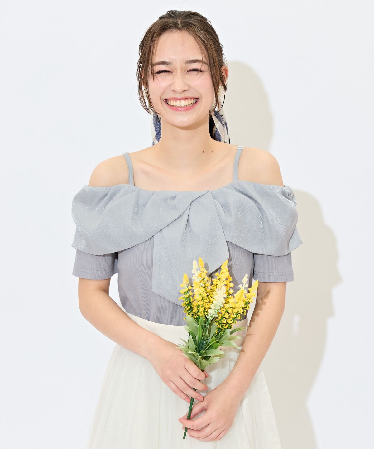 WILLSELECTION「ツイストリボンオフショルトップス」|Tシャツ・カットソー|