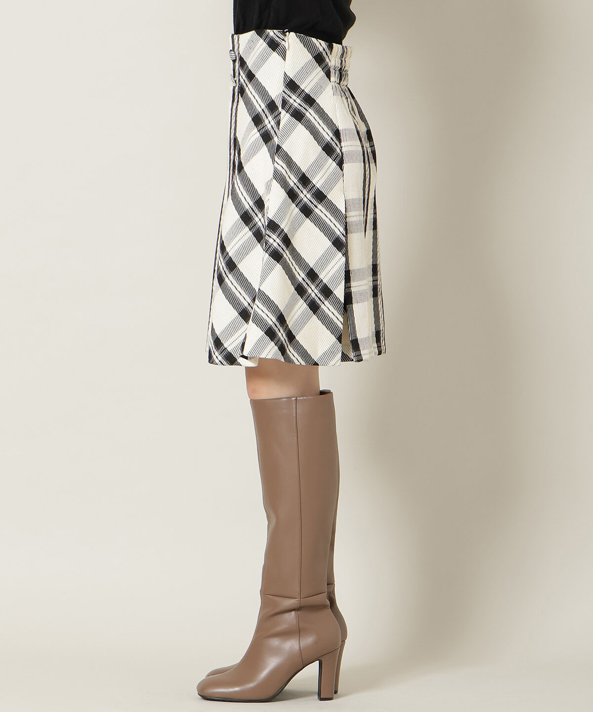 WILLSELECTION「ボックスタックミニスカート」|台形|