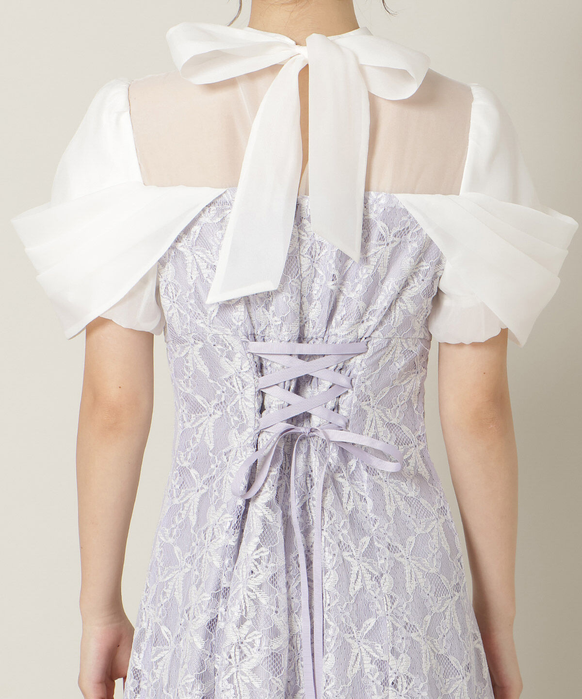 WILLSELECTION「シアーベールレースワンピース」|ドレス|