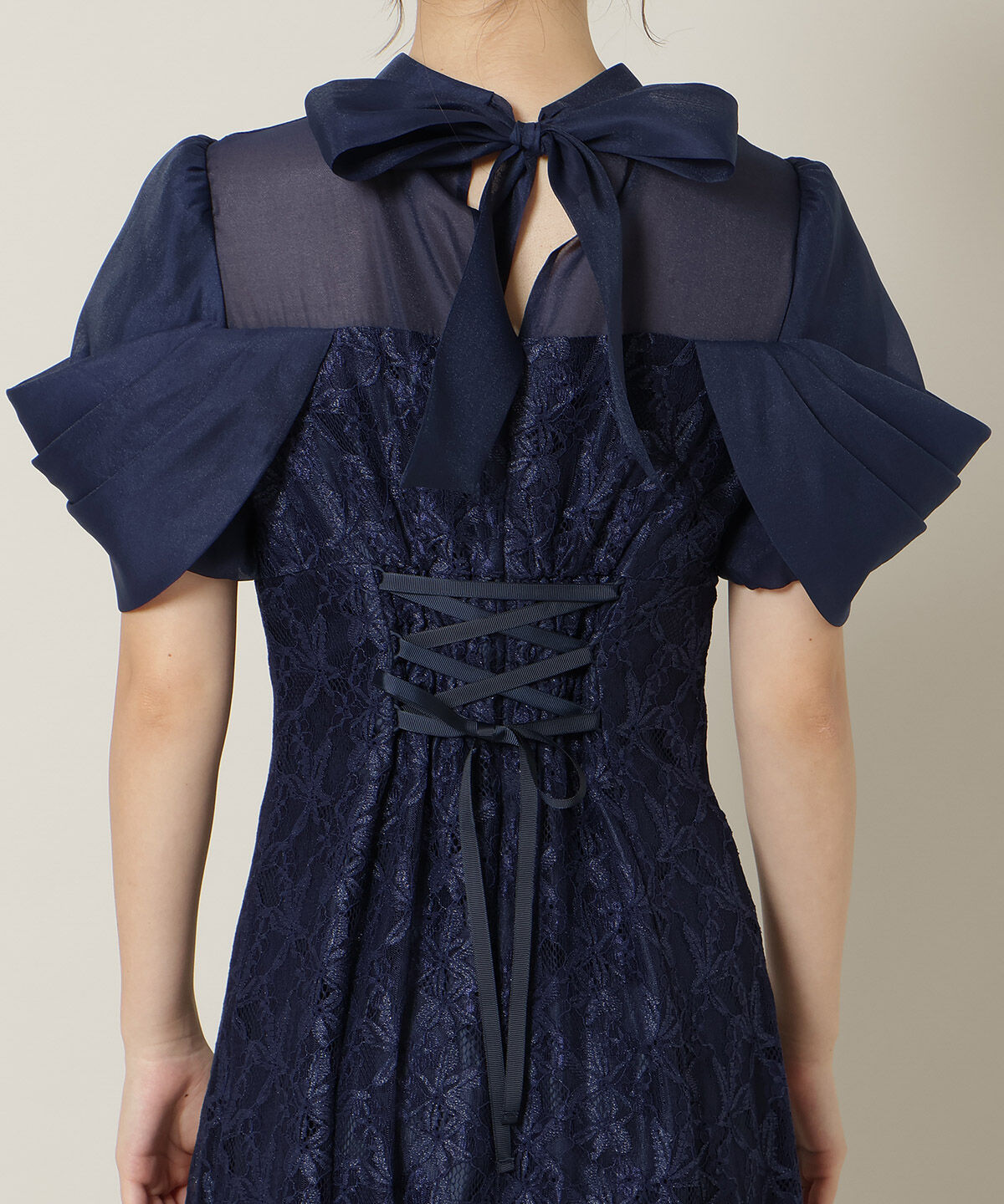 WILLSELECTION「シアーベールレースワンピース」|ドレス|