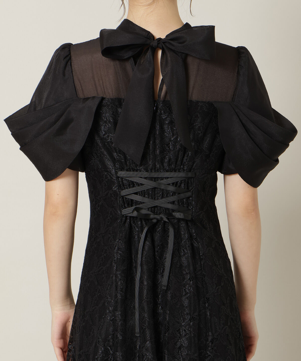 WILLSELECTION「シアーベールレースワンピース」|ドレス|