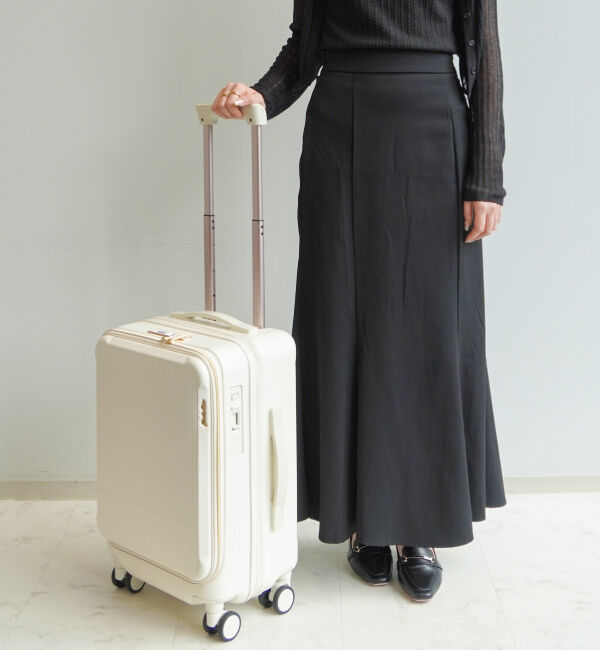 Jewelna Rose「Jewelna Rose エルダートローリー カップホルダー付 機内持ち込みサイズ 34/41リットル 05401」|キャリーケース|