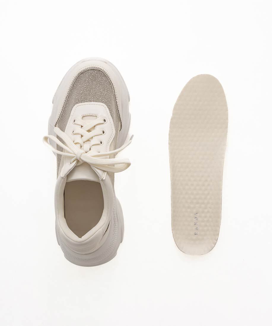  「ビジューライン&times;ラメ シアースニーカー」|スニーカー|