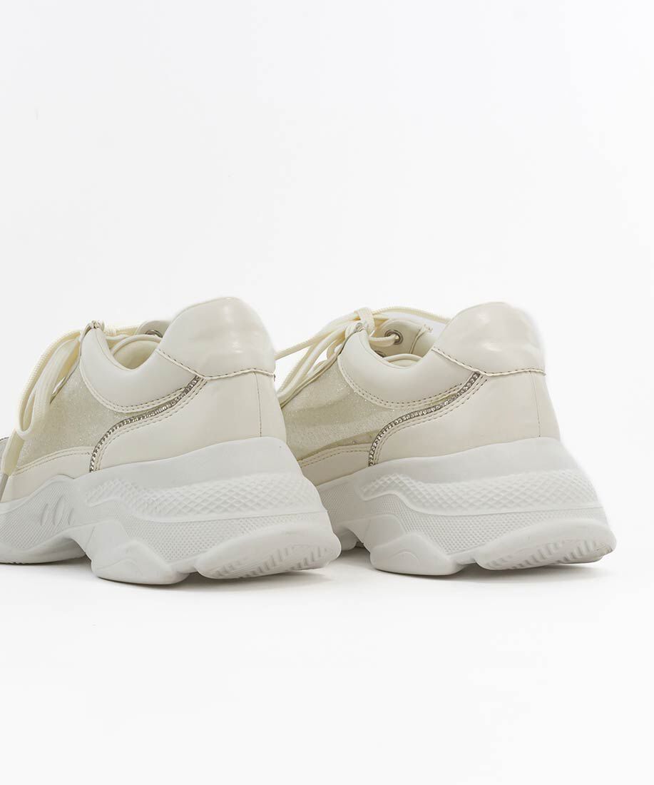  「ビジューライン&times;ラメ シアースニーカー」|スニーカー|