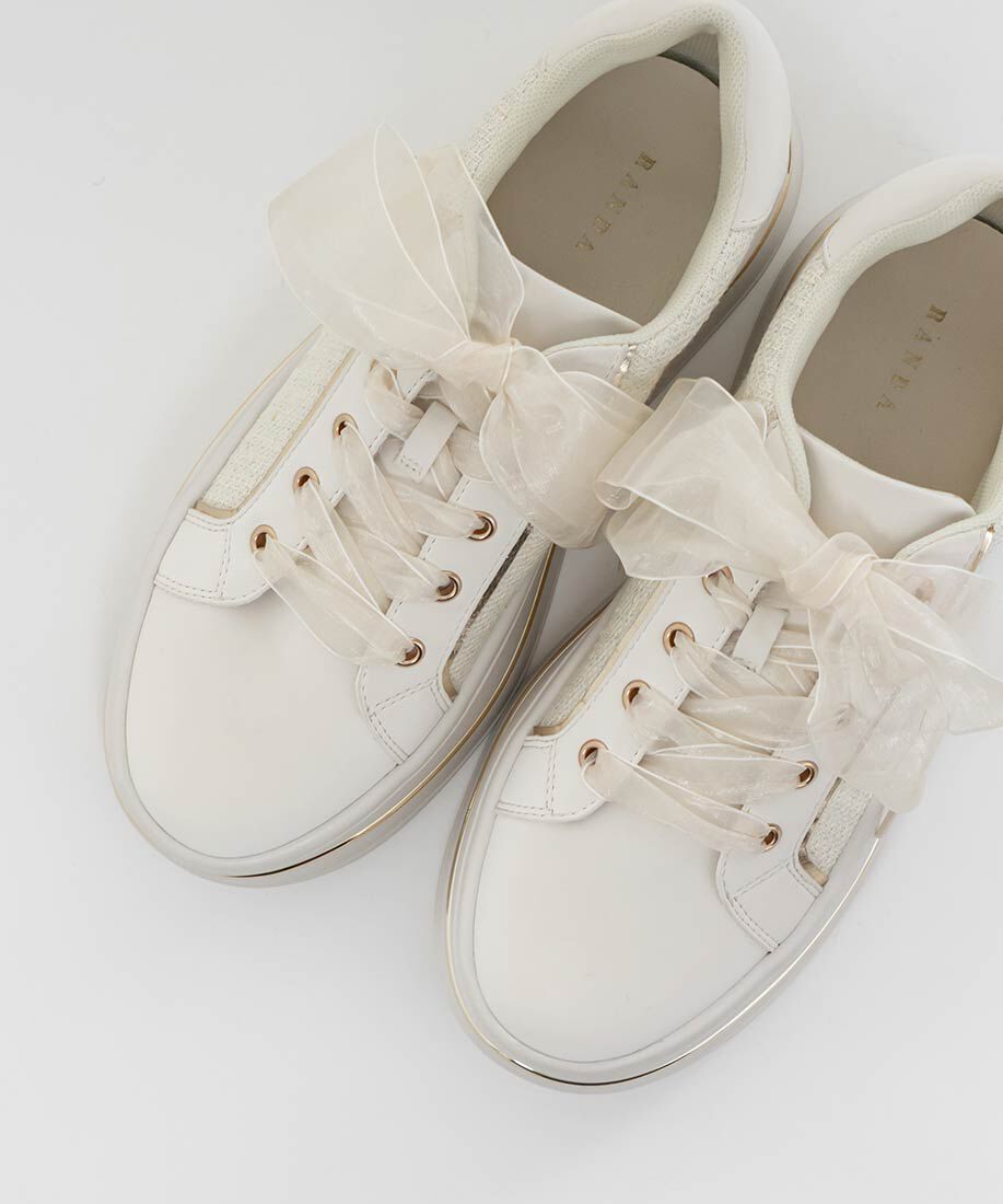  「2WAY シアーリボンプラットフォームスニーカー」|スニーカー|