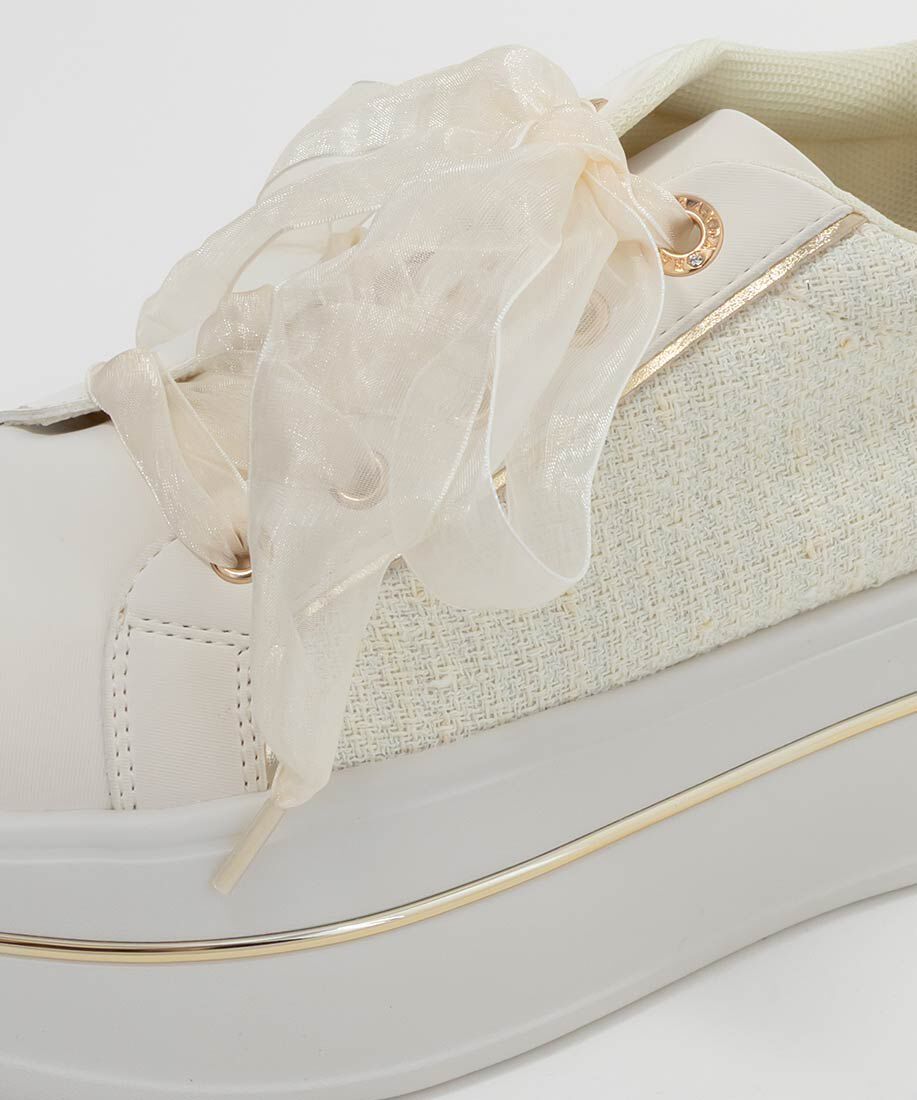  「2WAY シアーリボンプラットフォームスニーカー」|スニーカー|