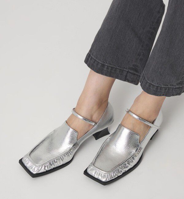 SY UNITED ARROWS「＜SY＞スクエアローファーベルクロ パンプス45&uarr;」|パンプス|