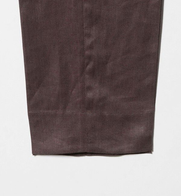 UNITED ARROWS「リネン ツイル １プリーツ リラックス テーパード イージースラックス」|スラックス|