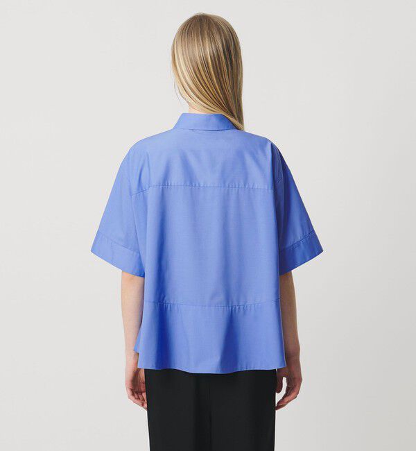 AEWEN MATOPH「＜AEWEN MATOPH＞ペプラムショートスリーブシャツ ウォッシャブル」|シャツ・ブラウス|