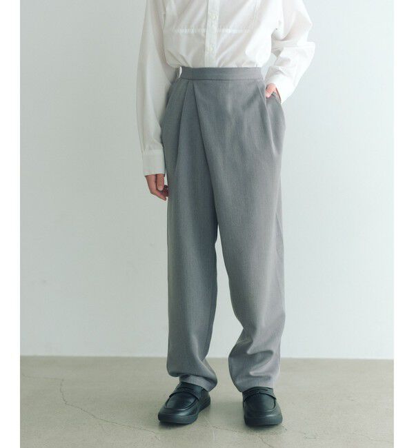 UNITED ARROWS green label relaxing「ノーカラージャケット + タックパンツ セット / キッズ 140cm-160cm」|テーラードジャケット|