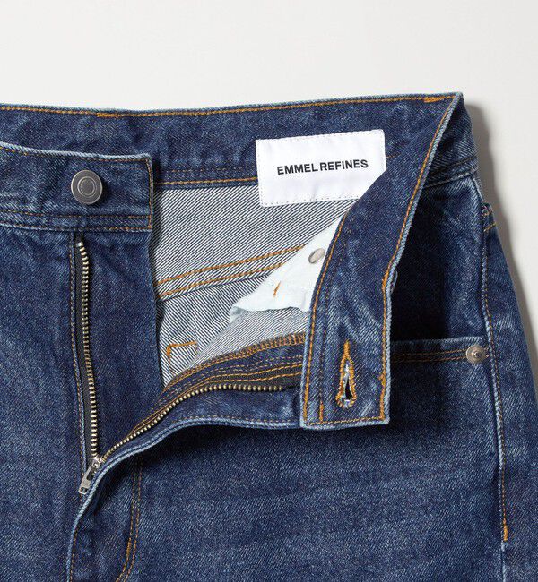 EMMEL REFINES「＜EMMEL REFINES＞EM ハイウエスト ルーズ フレアデニム パンツ」|チノ|