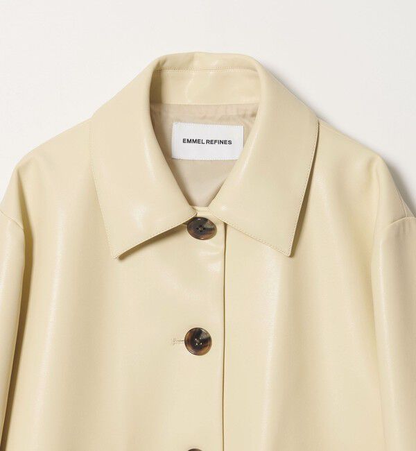 EMMEL REFINES「＜EMMEL REFINES＞EM レザーライク ショートブルゾン」|その他|