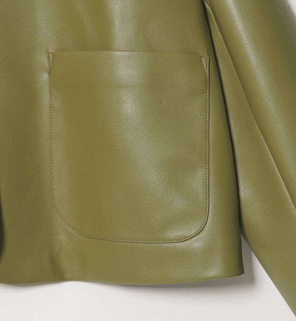 EMMEL REFINES「＜EMMEL REFINES＞EM レザーライク ショートブルゾン」|その他|