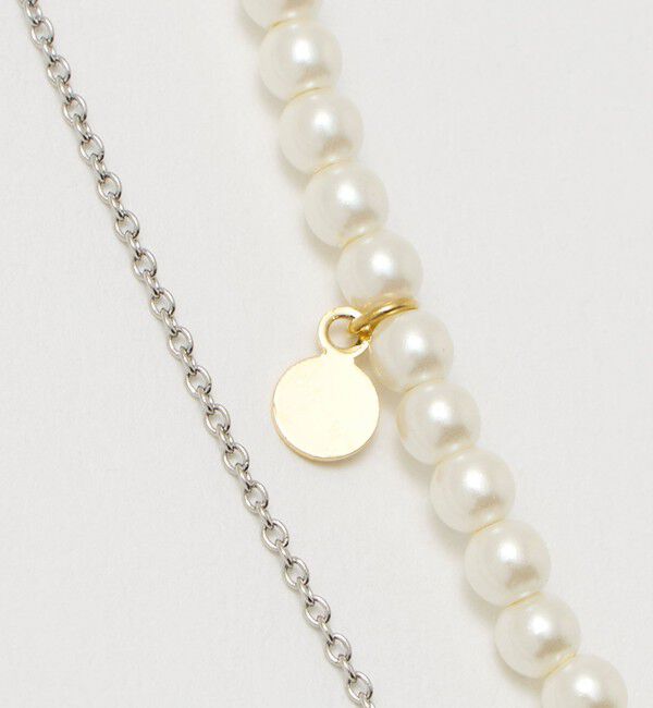 EMMEL REFINES「＜EMMEL REFINES＞EM フェイクパール&times;ラウンドトップ ネックレス セット」|ネックレス|